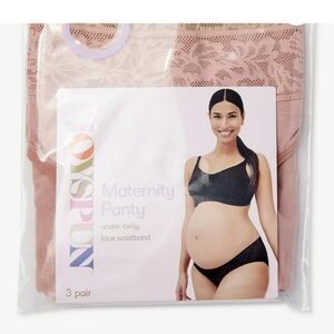 Joyspun Maternity Lace Waistband Panty 3 Pair Pack